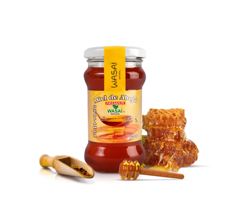 Miel de abeja premium de Oxapampa frasco de vidrio de 250g - Imagen 3