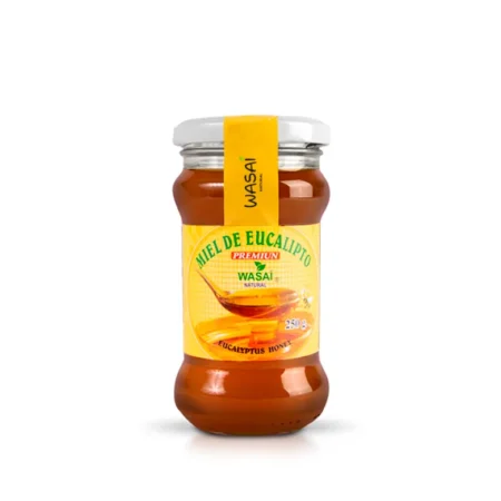Miel de eucalipto premium frasco de vidrio de 250gr