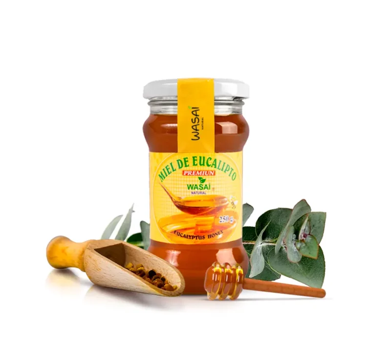 Miel de eucalipto premium frasco de vidrio de 250gr - Imagen 2