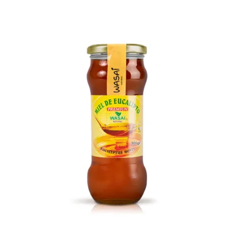 Miel de eucalipto premium frasco de vidrio de 500gr
