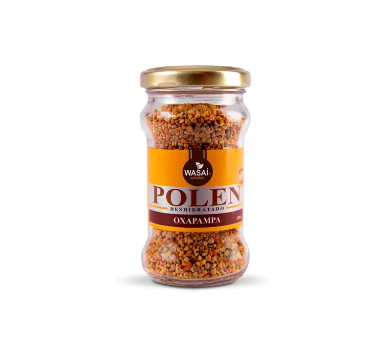 Polen deshidratado de Oxapampa frasco de vidrio de 120gr