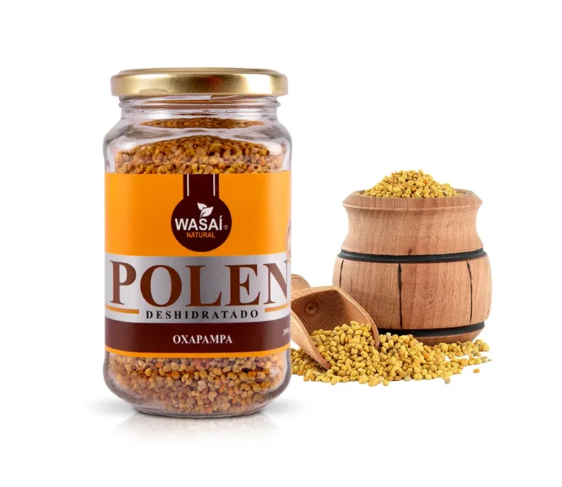 Polen deshidratado de Oxapampa frasco de vidrio de 400gr - Imagen 3