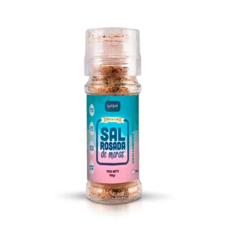 Sal rosada de maras gruesa hierbas aromáticas frasco de 100gr
