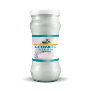 Citrato de Magnesio 100% Puro frasco vidrio 500gr
