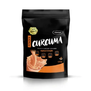 Harina de Cúrcuma c/ Pimienta Negra y Jengibre bolsa doypack 100gr